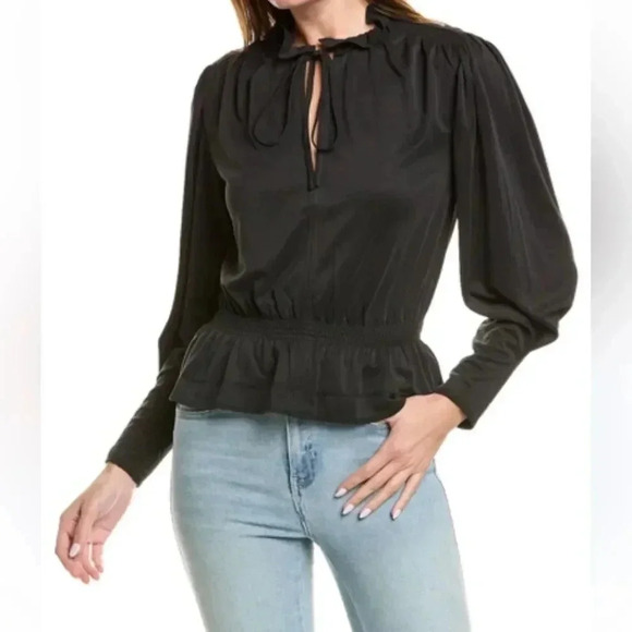 NWT Rebecca Taylor Peplum Blouse size Medium - Picture 1 of 6
